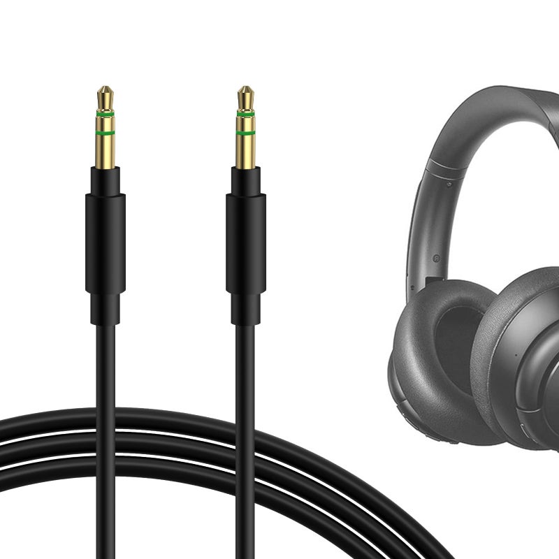 GEEKRIA Audio Cable Compatible with Anker Soundcore H30i, Space One, Q11i, Life 2 Neo/Active, Q30, Q35, Q20i, Q45, Vortex, 3.5mm Aux Replacement Stereo Cord (4 ft / 1.2 m) - Image 1